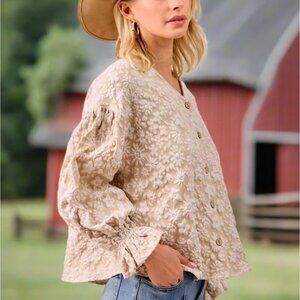 Floral Button Down Blouse/Cardigan